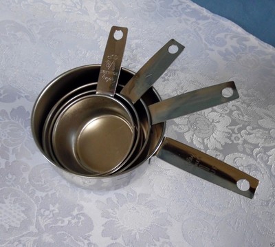 Set of 4 FOLEY Stainless Steel MEASURING ...