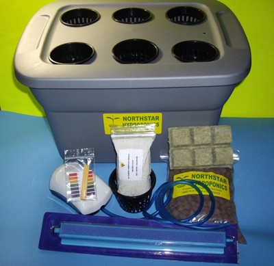 6 SITE HYDROPONIC GROW BOX SYSTEM KIT ...