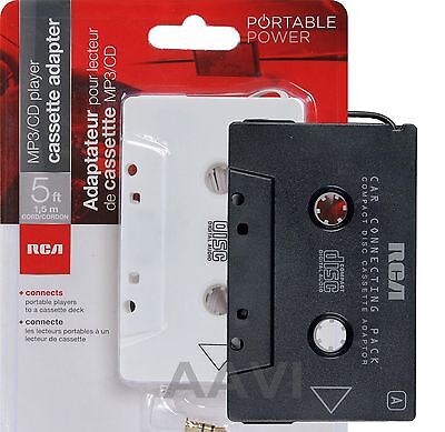 RCA Best Car Auto Deck Cassette Tape Music Adapter for iPod MP3 iPhone Laptop (Best Cassette Adapter For Iphone)