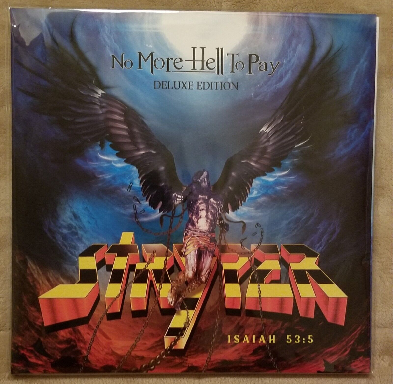 Stryper Collectors Gift Pack 4 Colored Vinyl IOP Albums, Autographed 8x10, Bible