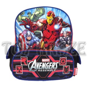 AVENGERS-ASSEMBLE-TODDLER-BACKPACK-RED-BOTTOM-POCKET-SMALL-SCHOOL-BAG ...