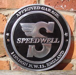 Speedwell Panneau aluminium coulé vw vintage vitesse brm