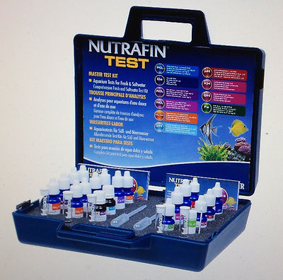 Nutrafin Aquarium Freshwate-Saltwater Master Test Kit 10 ...