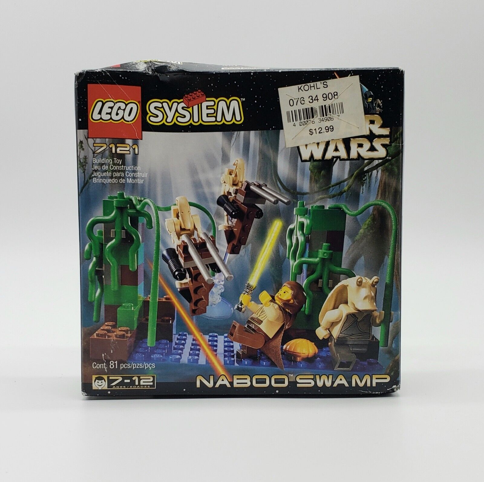 LEGO Star Wars: Naboo Swamp 7121 NEW SEALED VINTAGE WITH QUI GON JON JAR JAR