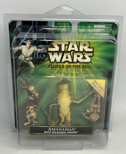 Star Wars Power Of The Jedi Amanaman W/Salacious Crumb POTJ 3.75" Action Figures