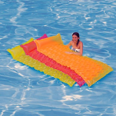 Intex Tote 'N Float Wave Mat Inflatable Floating Swimming Pool Raft Float Tube | eBay