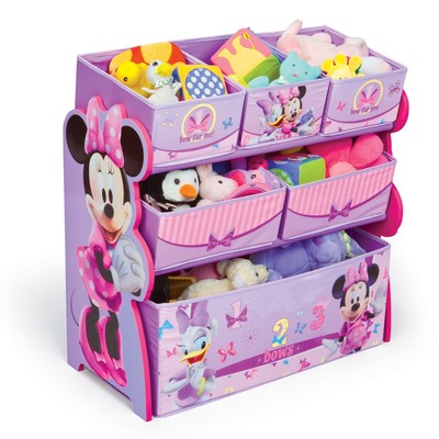 Delta Children Multi-Bin Minnie Mouse Toy Organizer ...