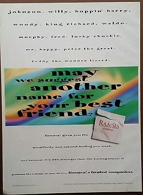 Ramses Condom Ad              May We Suggest Another Name For Your Best Friend? (Another Name For Best Friend)