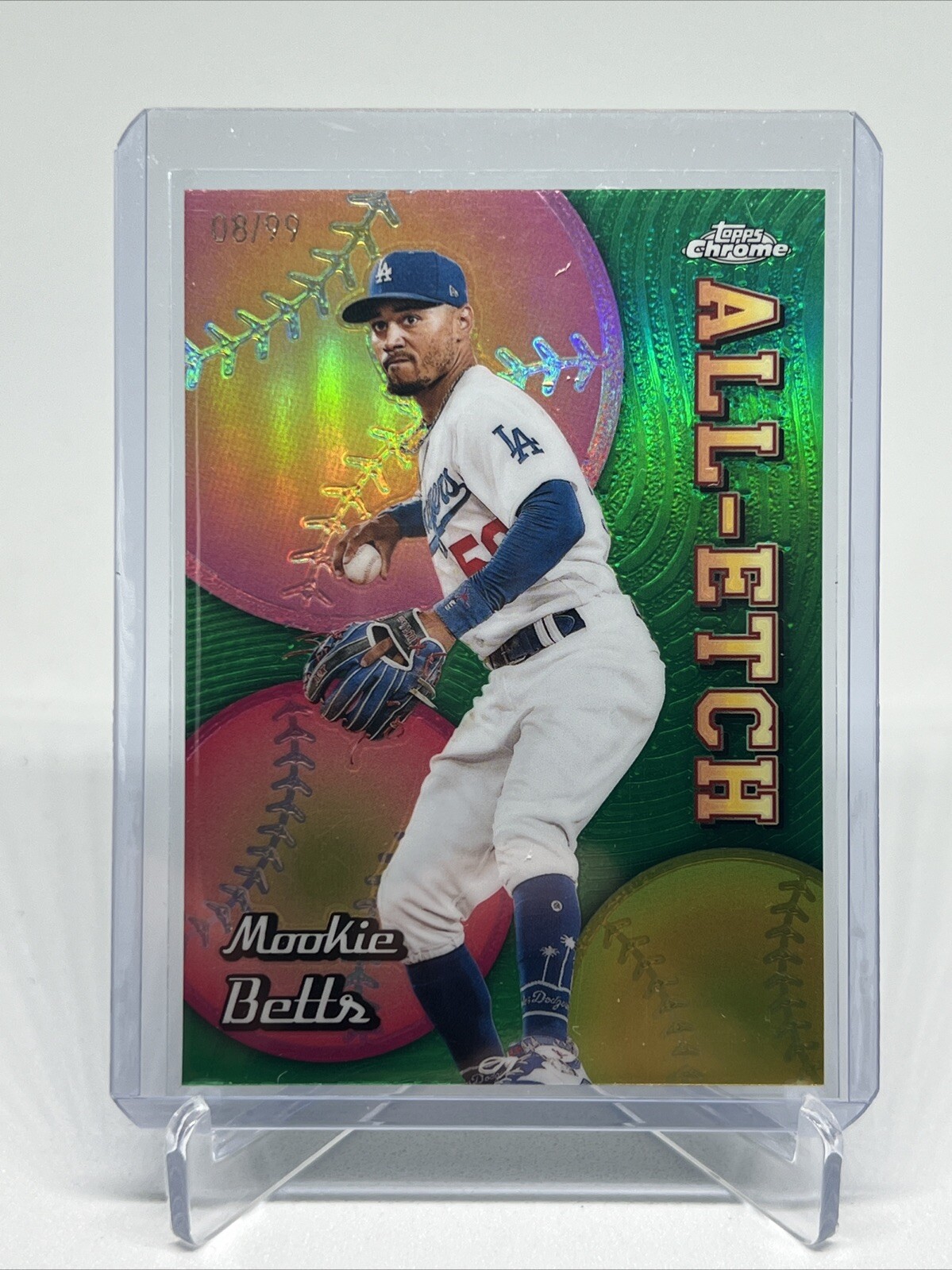 Yahoo!オークション 2024 Topps Chrome Mookie Betts All Etch Green...