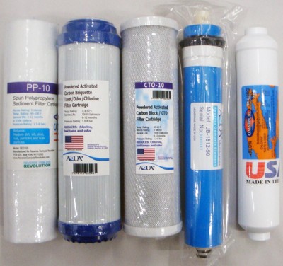 Full 5 stage Reverse Osmosis Replacement Filter ...