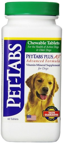 Pet-Tabs Plus Supplement for Dogs, 60 Tablets