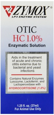 Zymox Otic with Hydrocortisone 1.0% 1.25 oz ...