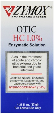 Zymox Otic Pet Ear Treatment with Hydrocortisone ...