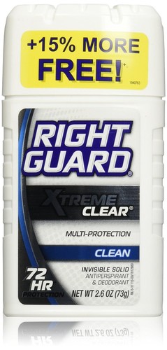 Right Guard Xtreme Clear Clean Invisible Solid Antiperspirant Deodorant