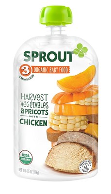 UPC 818512013612 product image for Sprout Organic Baby Food Stage 3 Pouches, Harvest Vegetables Apricots With 4.5 5 | upcitemdb.com