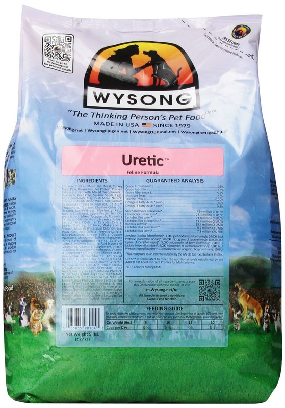 Wysong Uretic Feline Dry Diet, 5-Pound , New, Free Shipping