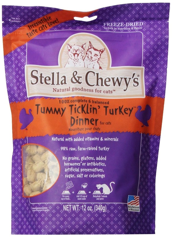 Stella & Chewy's Freeze Dried Ticklin' Turkey Cat Food 12 Oz