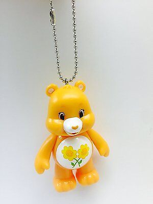 Best Friend Yellow Care Bear Keychain Dangler Key Chain Ring Figure 3