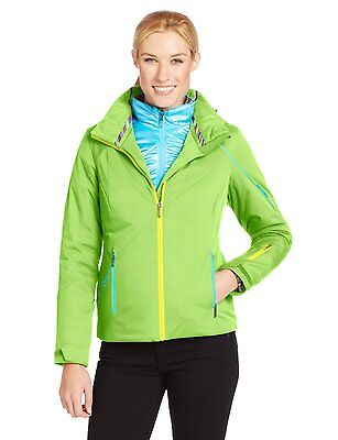Pre-owned Spyder Womens Menage A Trois Jacket 4 In 1 Winter Ski Snow Coat $450 In Green