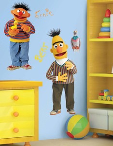 Sesame Street Bert and Ernie Giant Wall Decals