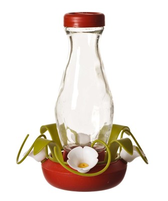 Perky-Pet Funnel-Fill 16-Ounce Glass Hummingbird Feeder 161-3, ...