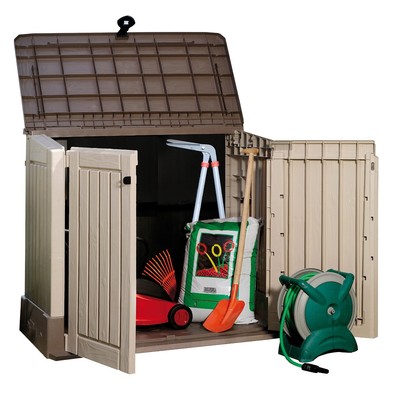 EAN 4250627000143 product image for Keter Midi Waterproof Garden Storage Store Box Medium Shed Outdoor Tool Lockable | upcitemdb.com