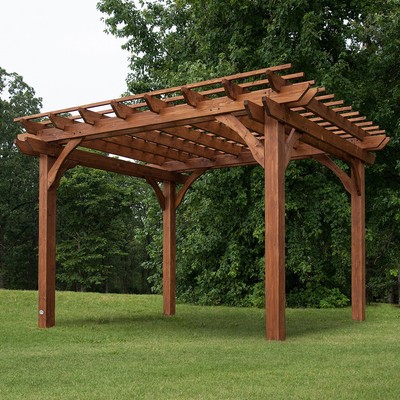 10' x 12' Cedar Pergola OUTDOOR backyard ...