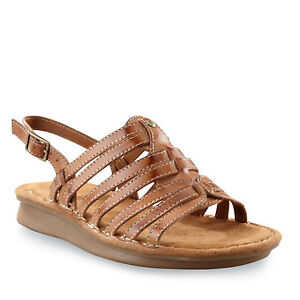 Naturalizer Womens Danielle Strappy Gladiator Leather Sandals Tan ...
