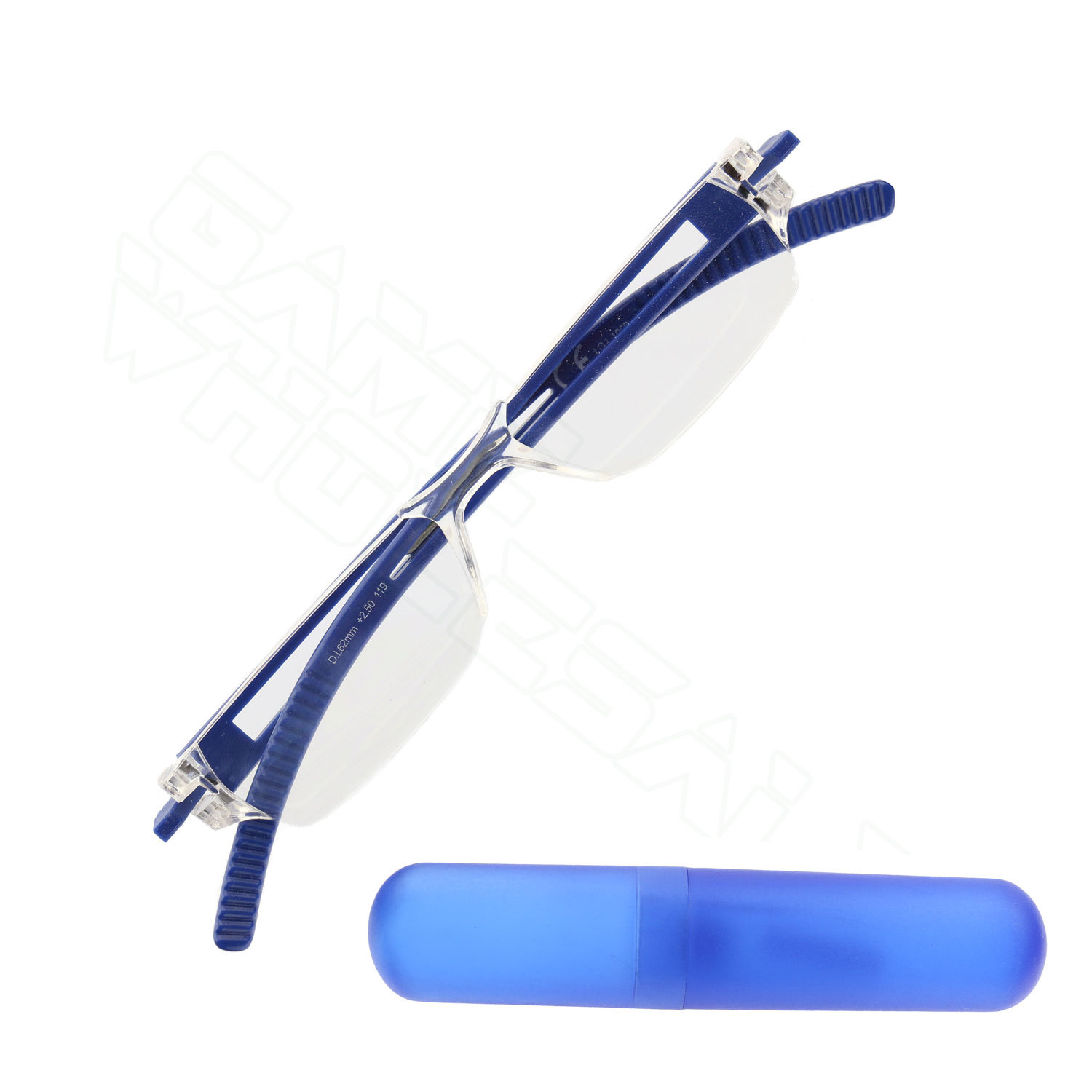 Ultra Lightweight Compact Reading Glasses Spectacles Travel Case +2.5