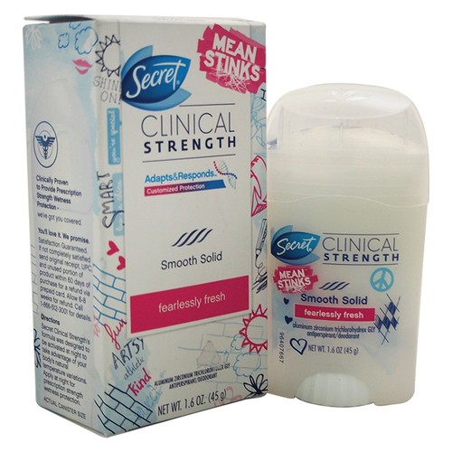 Secret Clinical Strength Mean Stinks Fearlessly Fresh Antiperspirant &