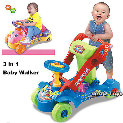 deAO 3 IN 1 Baby Walker / Ride-on Car / Shape Sorter