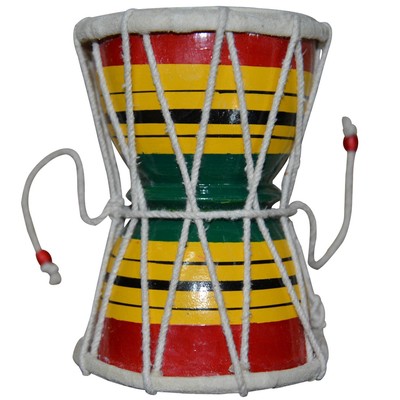 PROFESSIONAL HANDMADE INDIAN RELIGIOUS SHIVA FOLK MUSICAL DAMROO DAMRU
