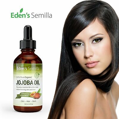 Jojoba Oil. Best Rated 100% Pure Organic. 4floz. Eden’s Semilla  (Best Rated Skin Care)