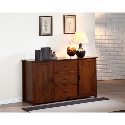 Dallas Walnut Buffet Storage Furniture Cabinet Sideboard ...