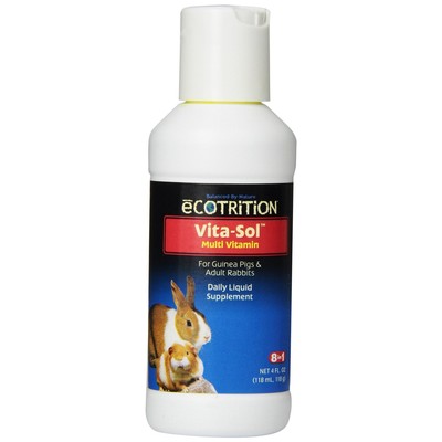 eCOTRITION 8-in-1 Guinea Pig/Rabbit Vita-Sol Liquid Vitamin ...