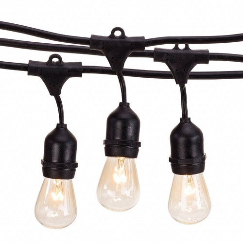 48Feet Outdoor String Lights Long Outside Hanging Garden Patio Lighting eBay