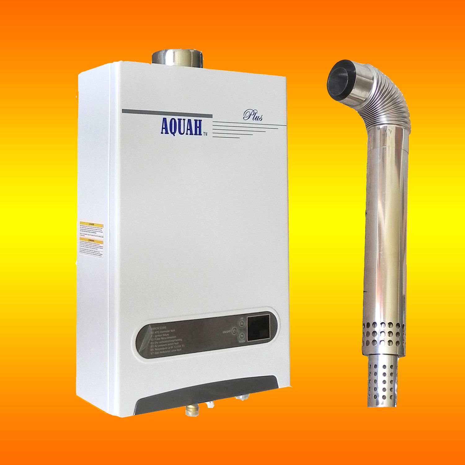 AQUAH PLUS DIRECT VENT NATURAL GAS TANKLESS GAS WATER HEATER 2.7 GPM