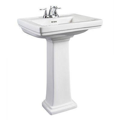 Incorporate regal design into your bathroom with this small pedestal ...