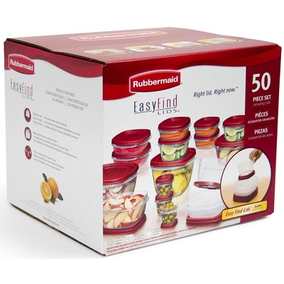 Rubbermaid 50 pc piece Easy Find Food ...