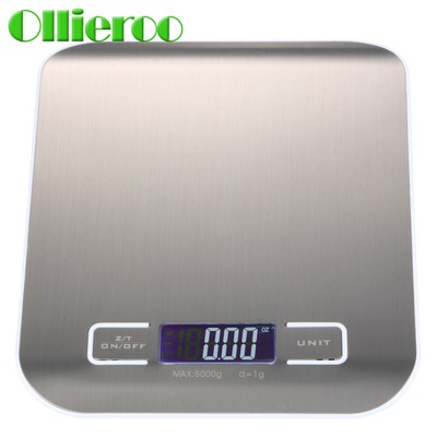 Ollieroo Compact Digital Kitchen Scale Diet Food ...