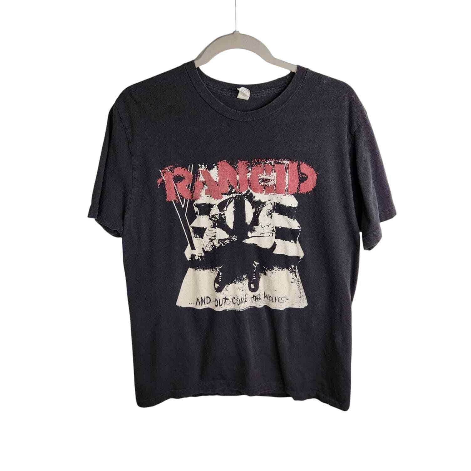 Rancid Vintage Tultex 2005 Machete And Out Come The Wolves Band Tee Large Black