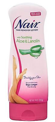 Nair Hair Remover Lotion For Legs - Body Aloe - Lanolin 9 (Best Hair Removal Lotion)