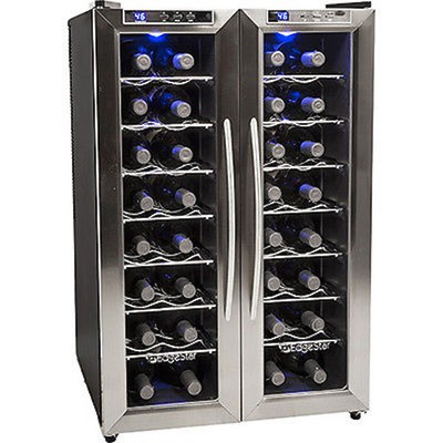 32 Bottle Stainless Steel French Door Wine ...