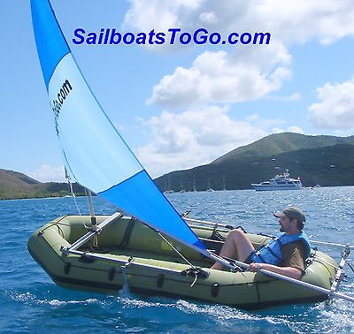 SailboatsToGo sail kit on better inflatable dinghy