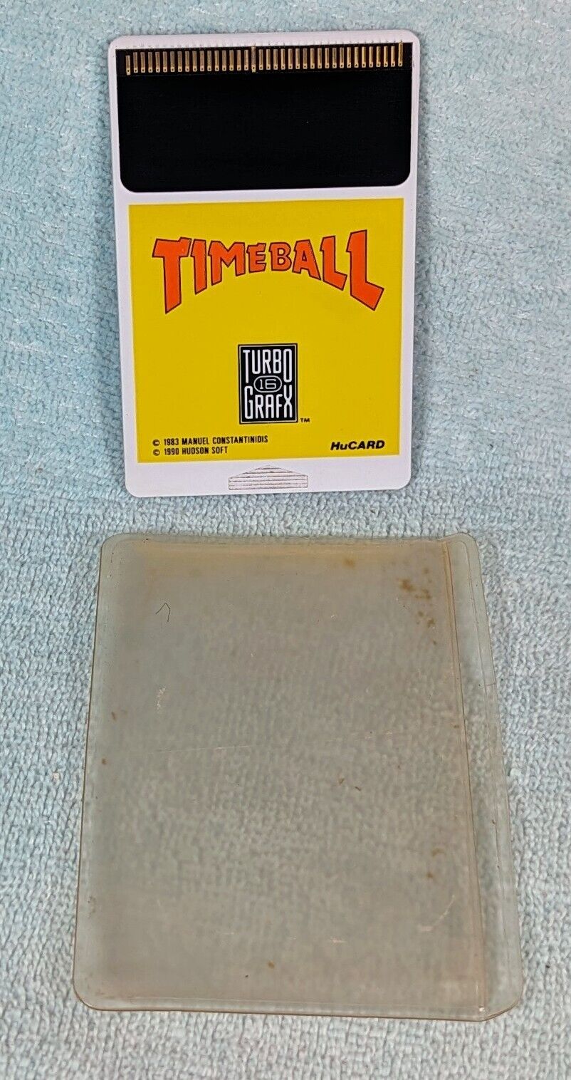 Timeball (TurboGrafx-16, 1990) Complete w/ Case & Manual - Authentic - Tested!