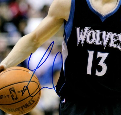 Luke Ridnour Minnesota Timberwolves Signed 8x10 Photo LOM COA (PH2257)