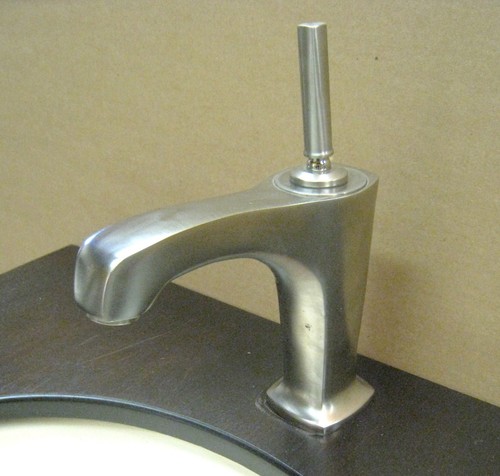 Kohler Margaux Brushed Nickel Single Hole Bathroom Faucet - Requires ...