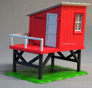 LIONEL-BARREL-SHED-home-scenery-train-yard-building-illuminated-o 
