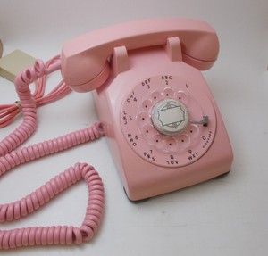 Working Vintage 1962 Pink Rotary Western Electric Desk