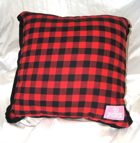 VICTORIA S SECRET PINK LARGE THROW PILLOW DORM ROOM ESSENTIALS PLAID BLING eBay